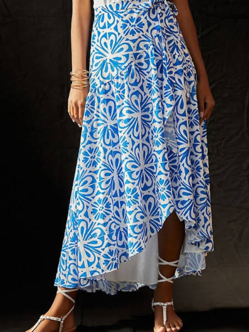 Anthropologie Hutch Wrap Midi Skirt L
